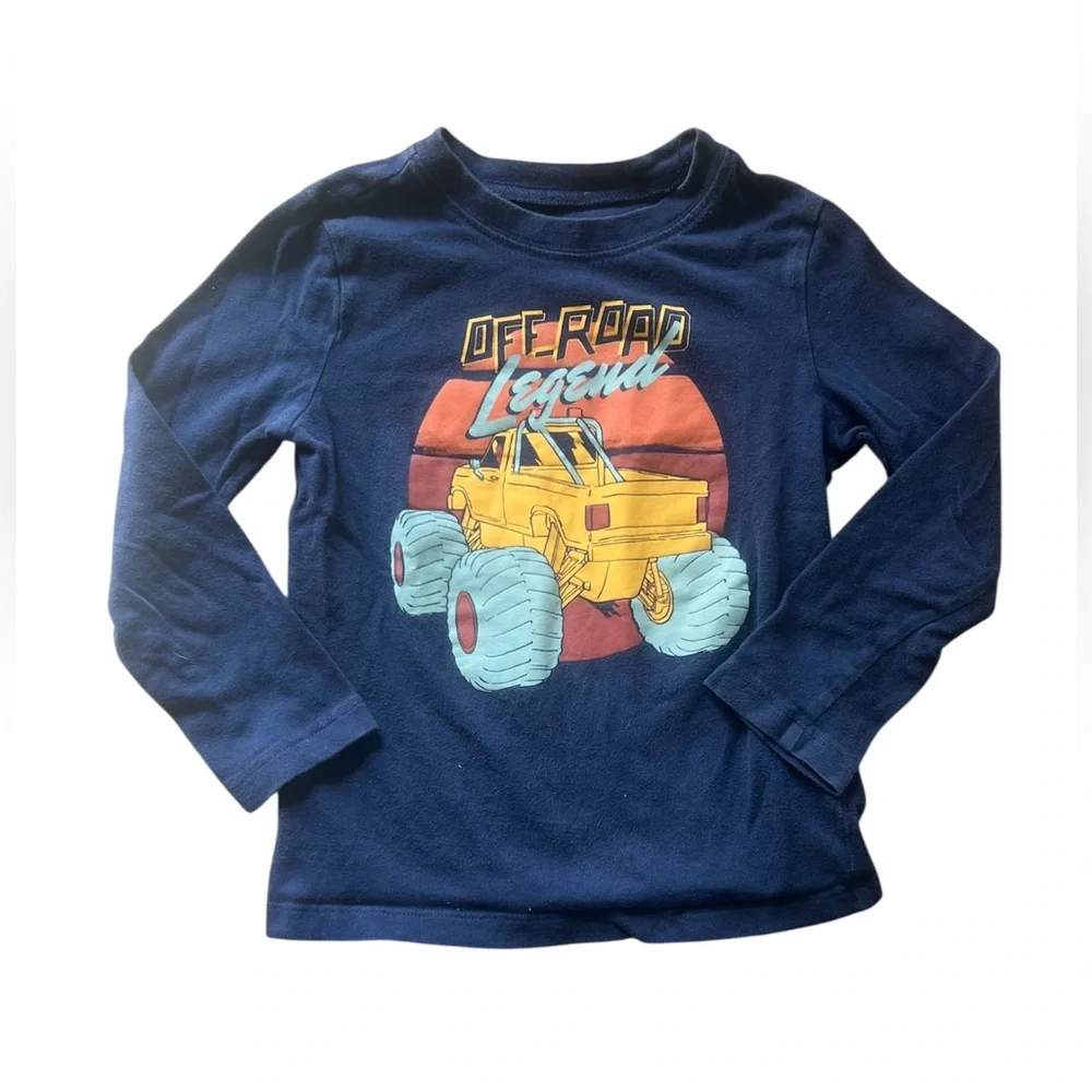 Oshkosh Boys Off-road Monster Truck long Sleeve Shirt | 4T